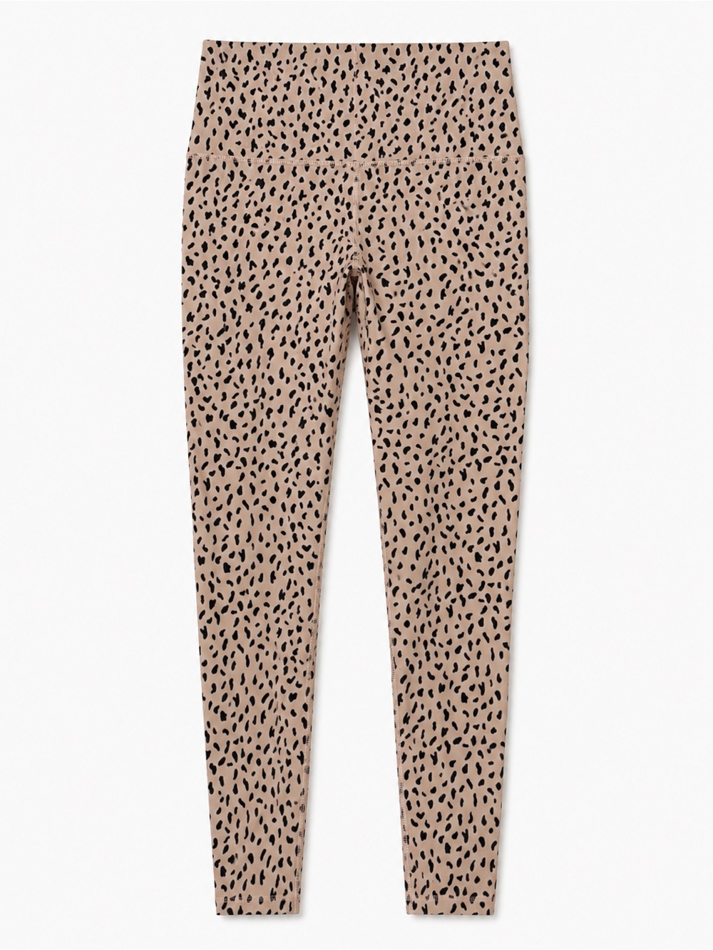 Astoria Activewear Luxe Ignite Full Length Legging Beige Speckle Size Large
